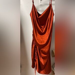 SHEIN Rust Orange Dress